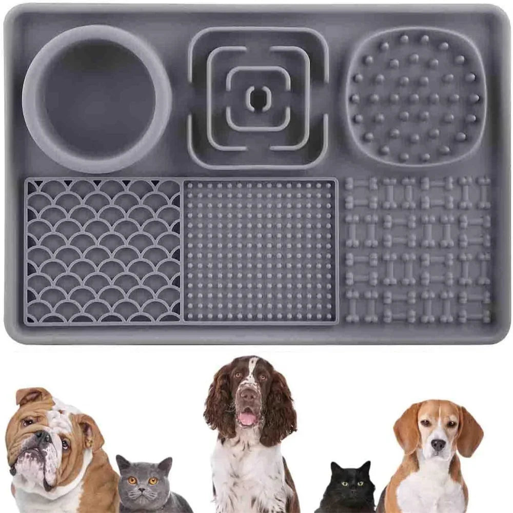 CalmLick 3-in-1 Dog Enrichment Mat – Slow Feeder, Anxiety Relief & Mental Stimulation